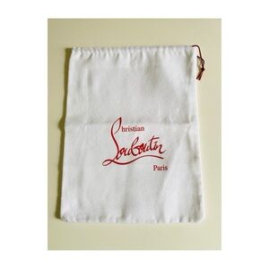Christian Louboutin Dust Bag in White/Red